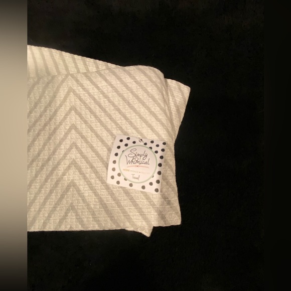 Simply Whimsical Kitchen Towel Set of 2 Gray/White - Picture 4 of 4